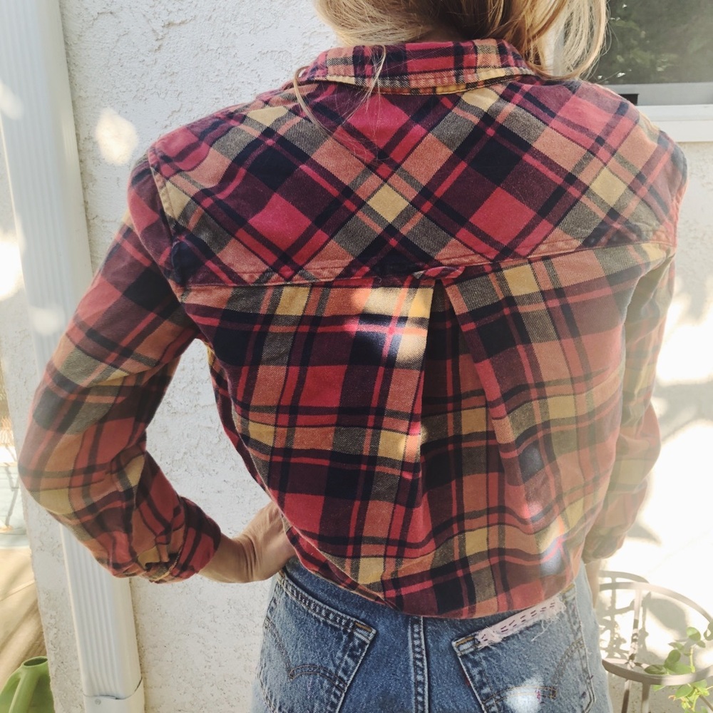 Fall colored flannel - Picture 2 of 4